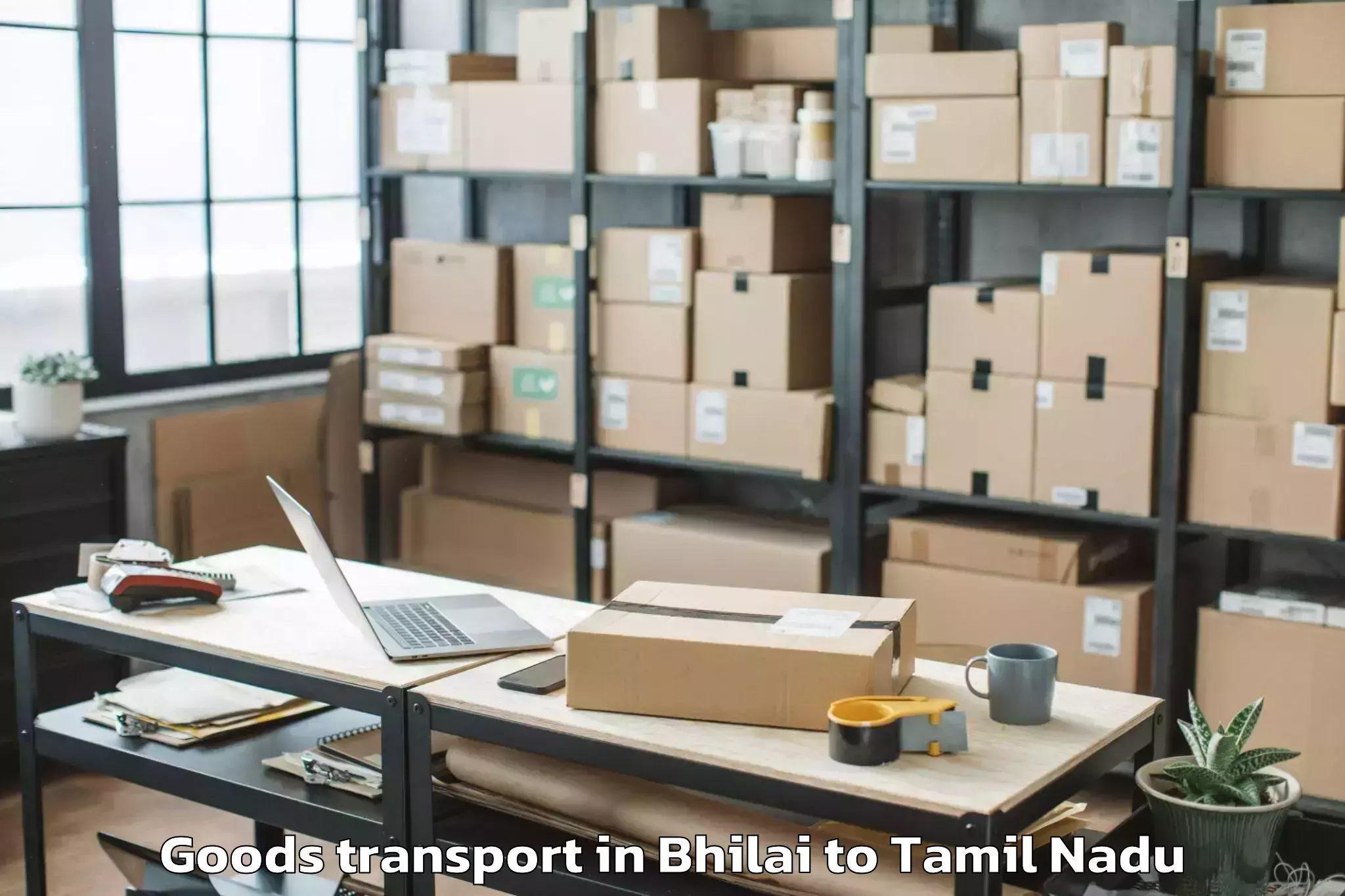 Top Bhilai to Pallappatti Goods Transport Available